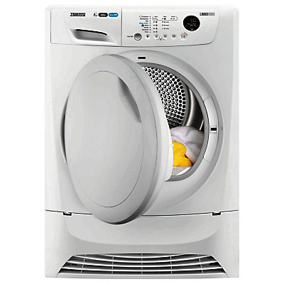 Zanussi ZDH8333PZ Heat Pump Tumble Dryer, 8kg Load, A+ Energy Rating, White Zanussi ZDH8333PZ Heat Pump Tumble Dryer, 8kg Load, A+ Energy Rating, White